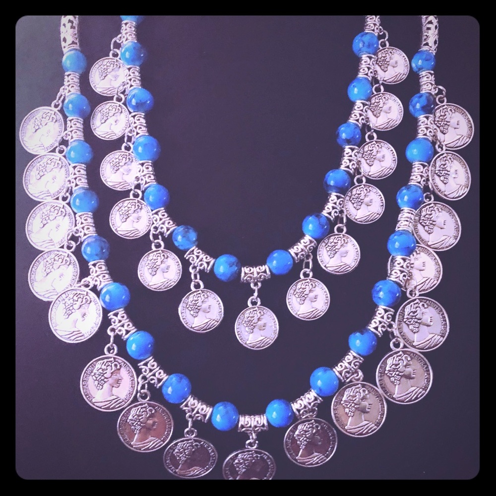 New with tag handmade coins necklace